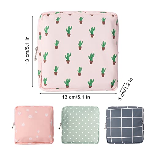 Sanitary Napkin Storage Bag,Portable Sanitary Napkin Storage Pouch Pack of 4 Reusable Menstrual Cup